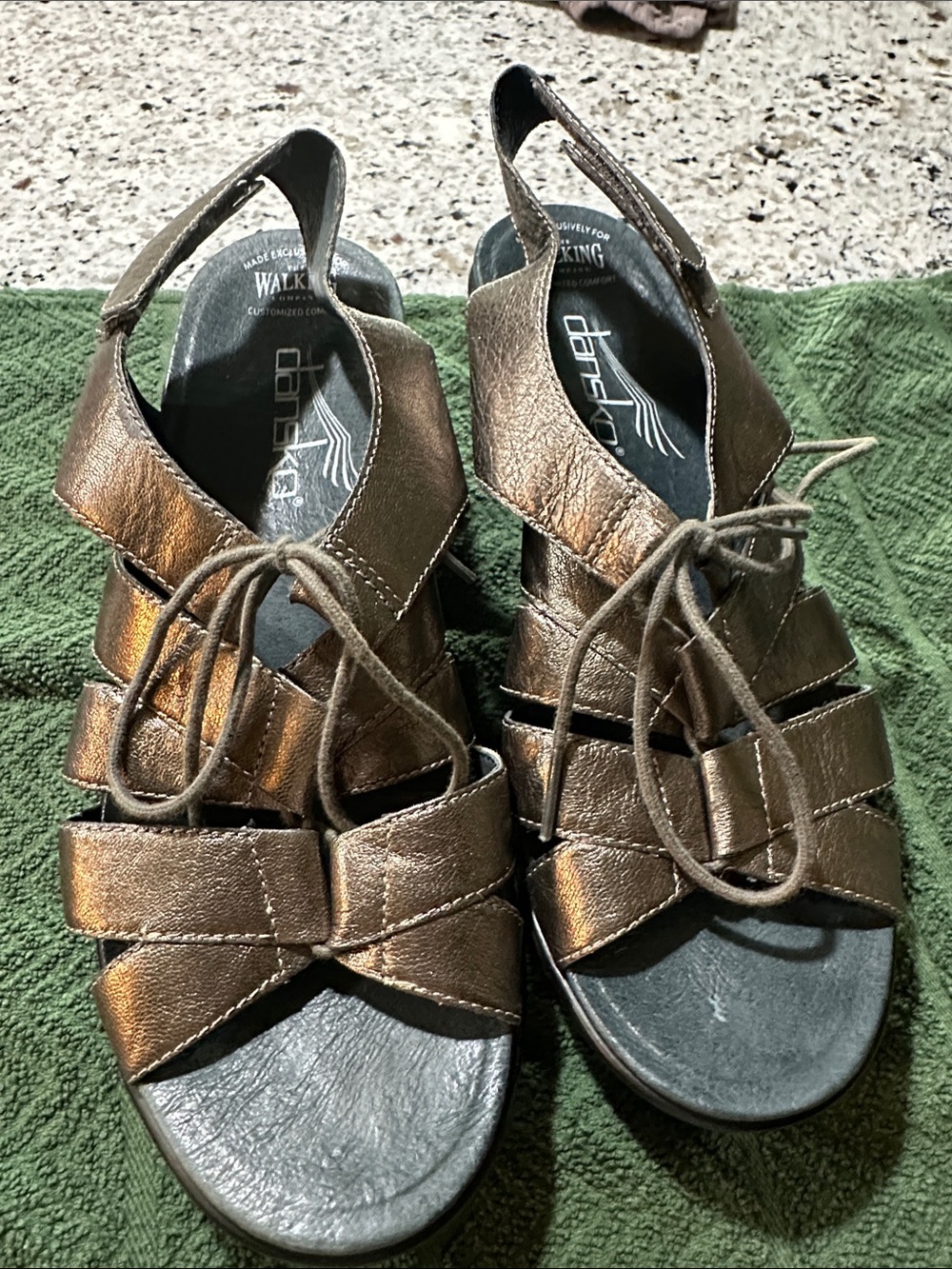 Metallic Dansko Walking Company Sandals